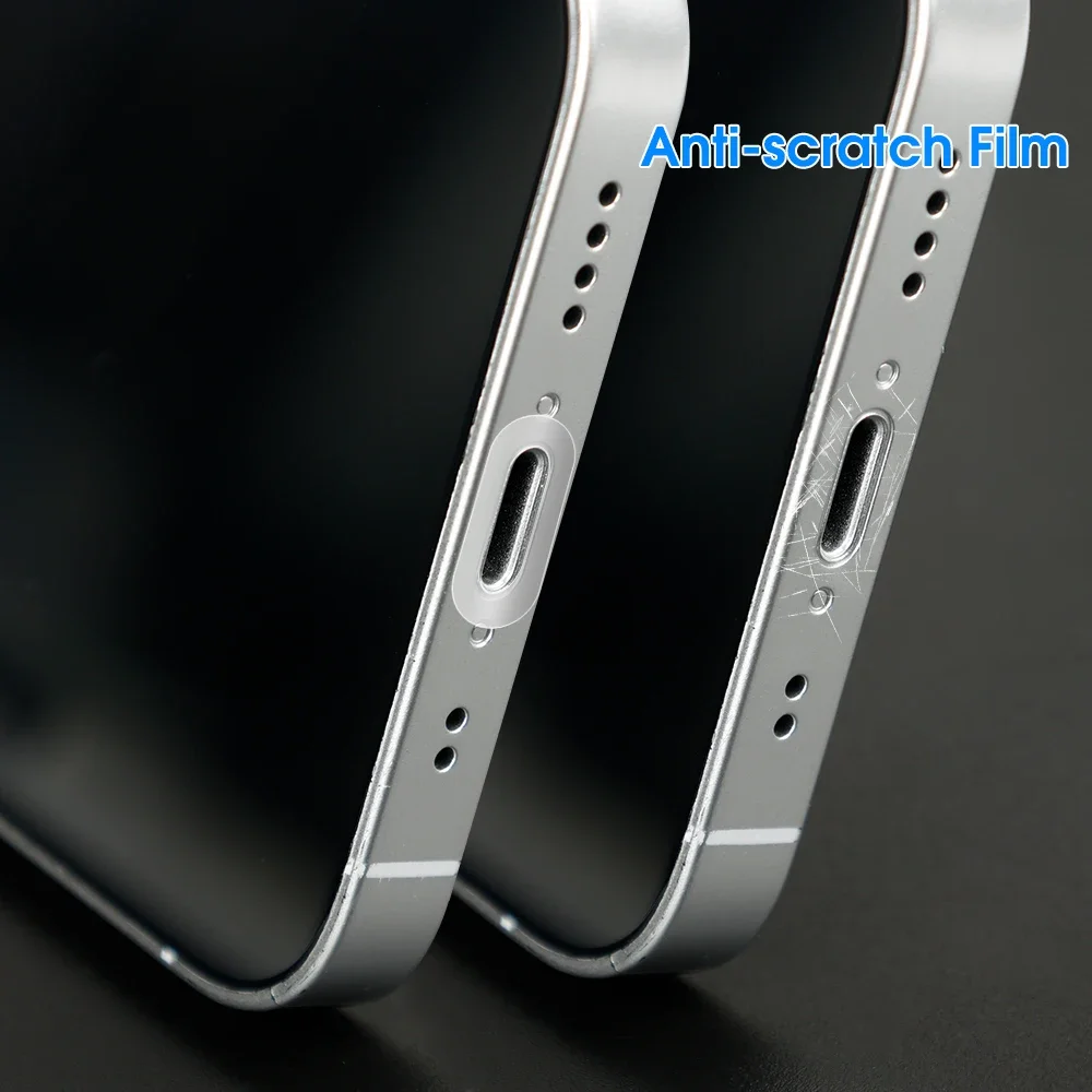 10 шт. для IOS/Type-C/Micro USB порт для зарядки универсальная защитная пленка наклейка защита от царапин для Iphone Samsung Xiaomi