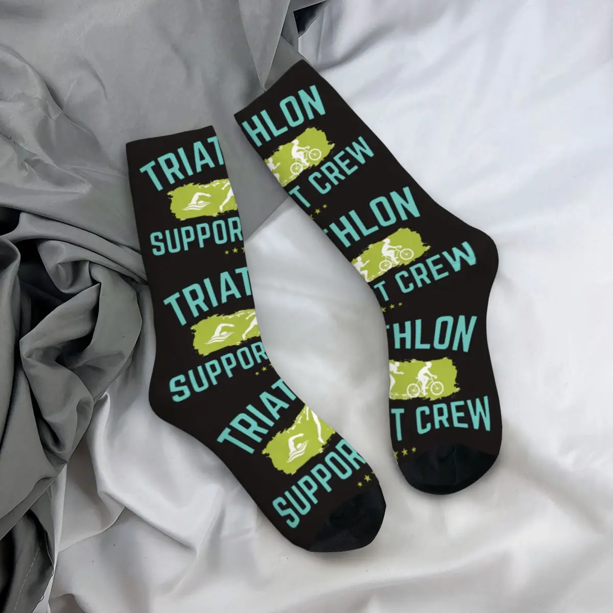 Unisex Hip Hop Happy Socks, Support Crew 1, Street Style, Louco, Inverno