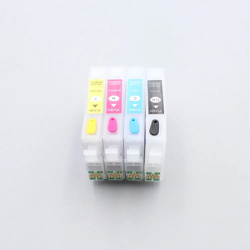 

4 цвета/набор T1971 T1962 T1963 T1964 многоразовый картридж для Epson WF-2532 XP-101 XP-201 XP-204 XP-211 XP-214 XP-401 XP-411