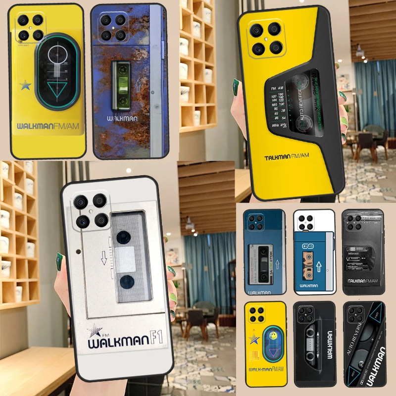Чехол Walkman для телефона Huawei P50 P40 P30 P20 Lite Pro Nova 5T P Smart 2021 Honor X8 X7 X9 50, чехол