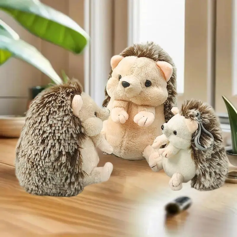 1Pcs Endearing Silver-Screen Hedgehog Plush, Ideal as Baby's Sleep Companion, Room Beautification, Birthday Present