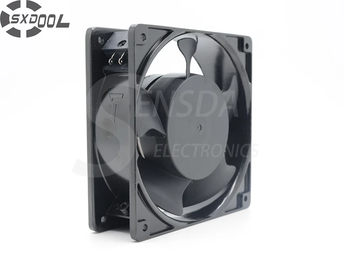 

SXDOOL 4C-230HB 120 * 120 * 38MM 12cm 120mm 230V 220V AC Metal Frame Axial Cooling Fan