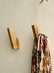 Rustic Wooden Wall Hooks Handmade Decorative Coat Hat Hangers Ideal for Entryway Bedroom and Bathroom Wall Mounted Organizer