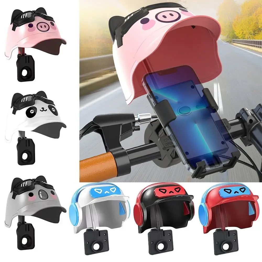 Waterproof Motorcycle Mobile Phone Holder Shockproof Cartoon Sunshade Phone Bracket Navigation Phone Holder