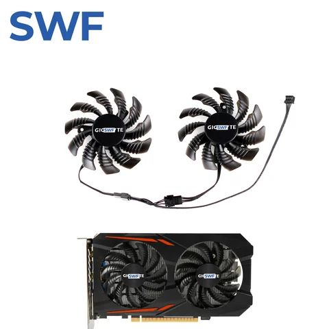 75MM PLD08010S12HH Cooling Fan For GIGABYTE GTX 1050 1050 Ti OC Graphics Video Card Cooler Fan