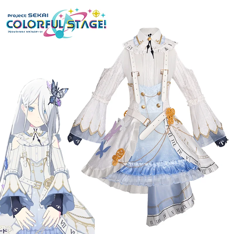 

Game PJSK Yoisaki Kanade Cosplay Costume Adult Women Skirt Full Set Accessories Suit Lolita Uniform Performance Party Outfits