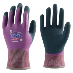 3 Pairs 100% Waterproof Winter Gloves,Winter Work Gloves Thermal Liner Grip Coating Warm,Thermal Insulated,Super Grip
