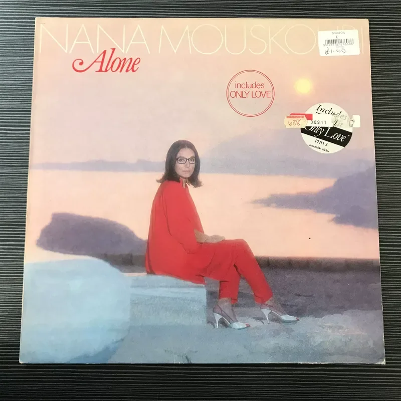 

Chanson Ballad Nana Mouskouri Alone LP Vinyl Record for Music Lovers