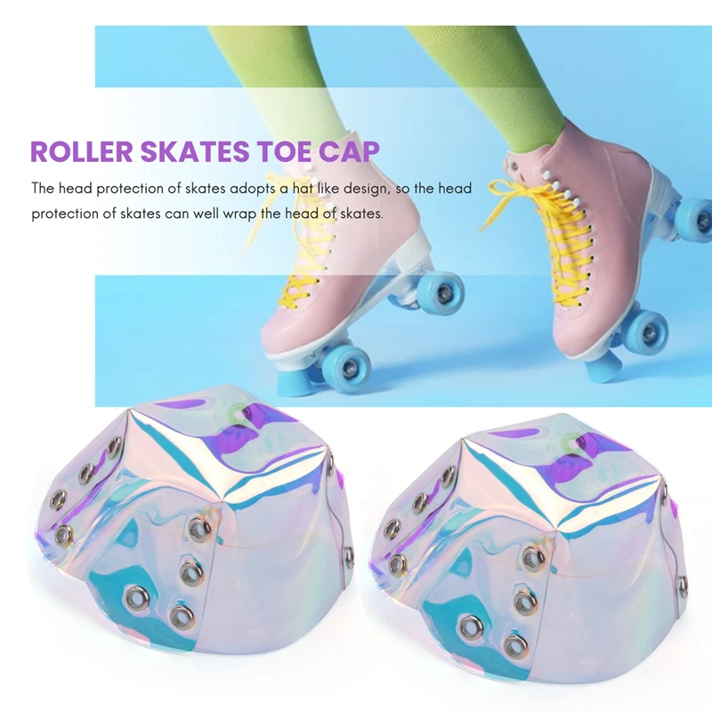 PVC Roller Skate Toe Caps, Toe Cap, capa protetora, sapato escudo, guardas, 1 par