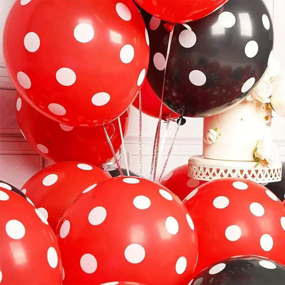 Marienkäfer-Geburtstagsparty-Dekorationen: Tischgeschirr, Teller, Servietten, Becher, Luftballons, Wimpelkette – Marienkäfer-Themenparty für Kinder und Babyparty-Zubehör – Detail 5