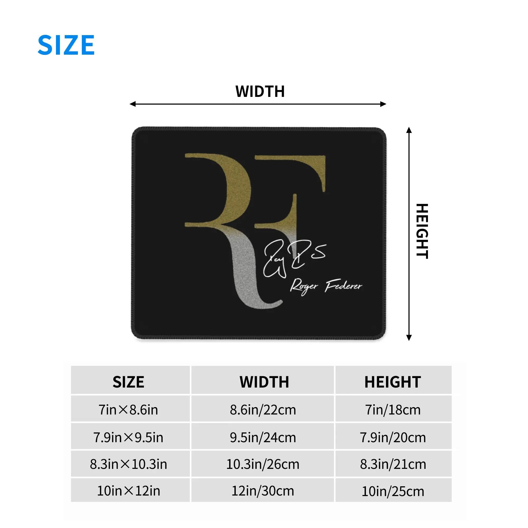 روجر فيدرر ماوس الوسادة الكمبيوتر لوحة المفاتيح الماوس حصيرة ألعاب الكمبيوتر المحمول مكتب حصيرة مكتب الملحقات الجدول الحصير #2