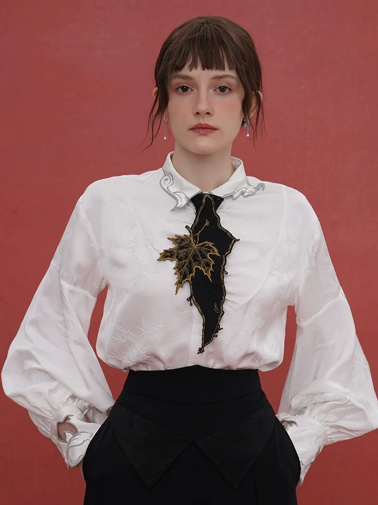 original-design-women-vintage-chinese-style-vintage-inspired-maple-leaf-embroidered-black-neck-tie