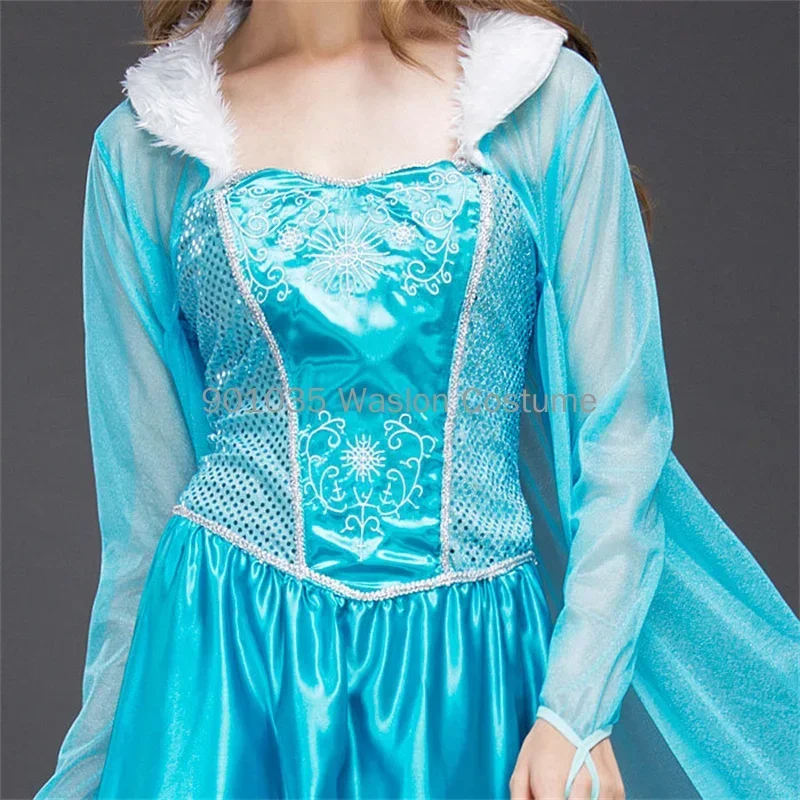 Movie Snow Queen Halloween costume adult rhinestones cosplay fancy dress