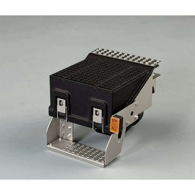 RC 1/14 Metall-Batteriegehäuse mit Licht, Batteriekasten für Tamiya Muldenkipper, für Scania Man Volvo Truck Tripper DIY-Teile – Detail 5