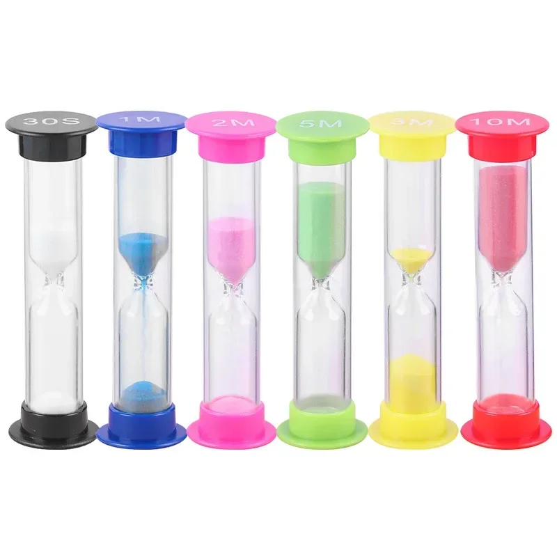 2/3/5/10 Minute Colorful Hourglass Sandglass Sand Clock Timers Sand Timer Shower Timer Tooth Brushing Timer Children Home Decors