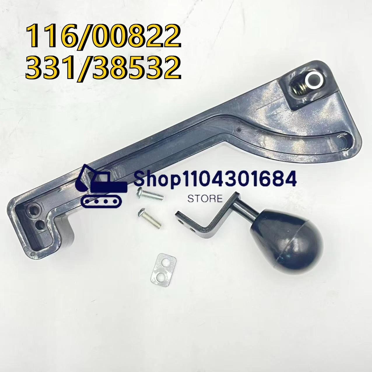 

Ручка бокового окна экскаватора-погрузчика 116/00822, 331/38532, 2DXL, 3CX, 2CX, 214e, 4C444, 3DXHM, 426, 411, 215-PC