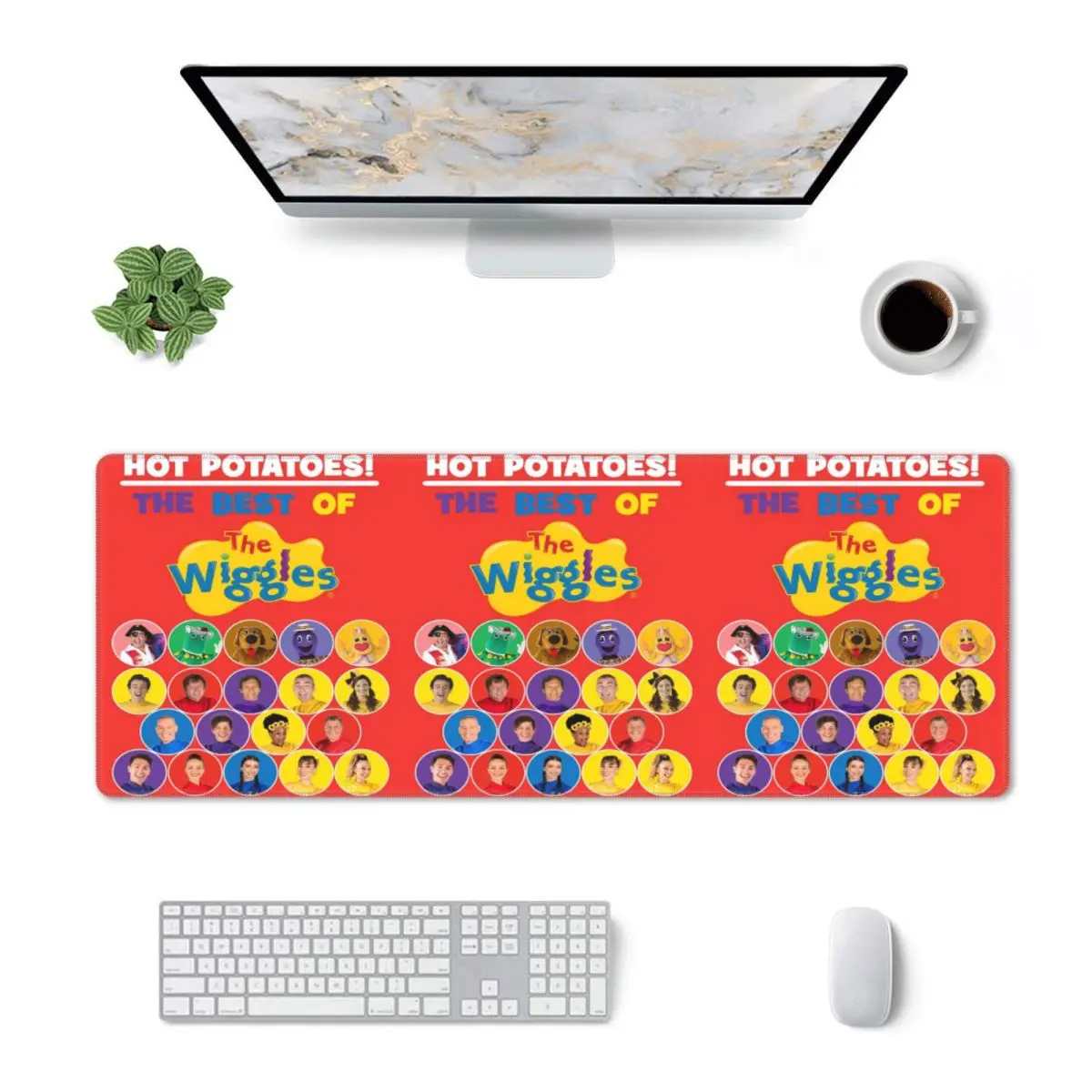 Large Mouse Pad The Wiggles Tv Show Music Band Gamer PC Laptop Mats Keyboard Carpet Computer Gaming Office Accessories Desk Mat