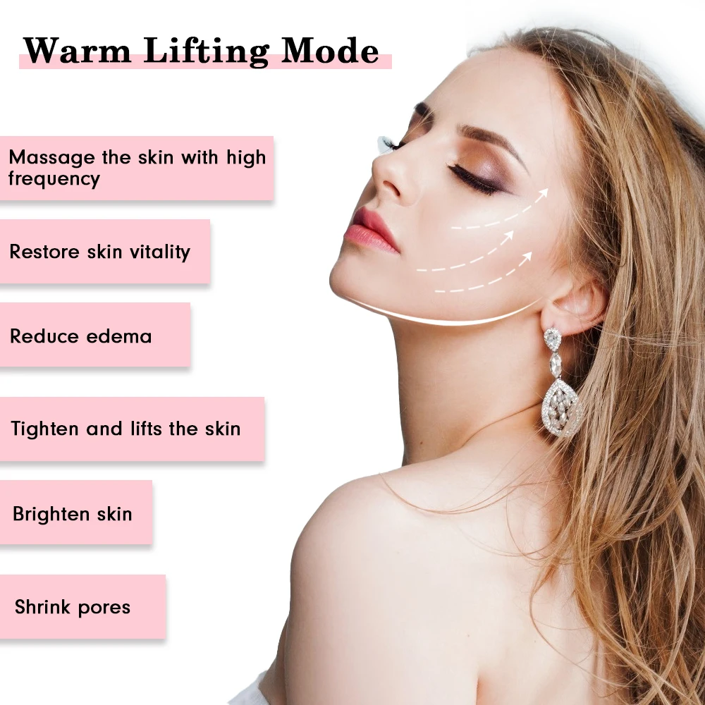 Multifunctional Facial Skin Care Beauty Massager Clean Face Electric Facial Massage Device LED Skin Rejuvenation Lifting Tighten