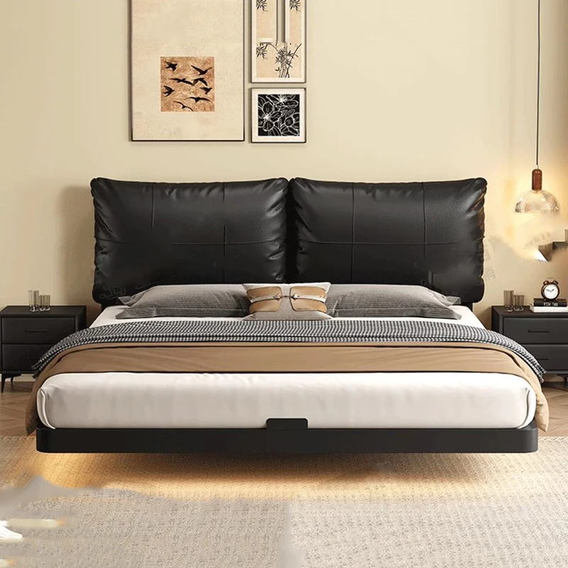 Metal Platform Floor Bed Tatami Japanese Safe Design Mofern Bed Double Headboards Luxury Letto Matrimoniale Home Furniture
