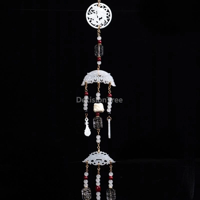 

2025 exquisite handmade hollow carve pendant versatile chinese warring states robe accessory vintage waist hanfu ornament