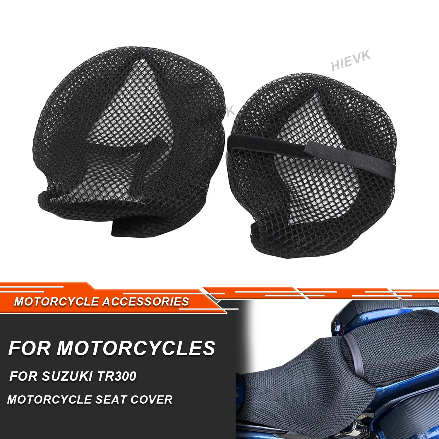 FOR Suzuki TR300 Motorcycle Accessories Mesh Sun-proof Breathable Seat Cushion Cover Heat Cover Pad Suzuki TR300