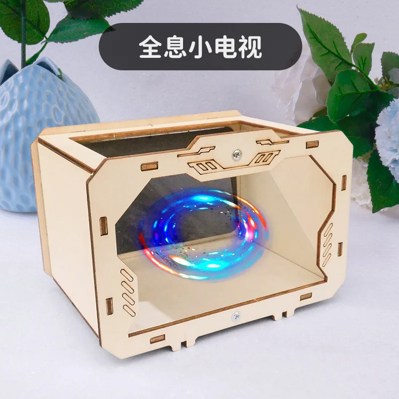 Children\'s Science Experiment Small Production 3D Holographic Projection Students Diy Small Tv Naked Eye 3D Fun Steam Toys