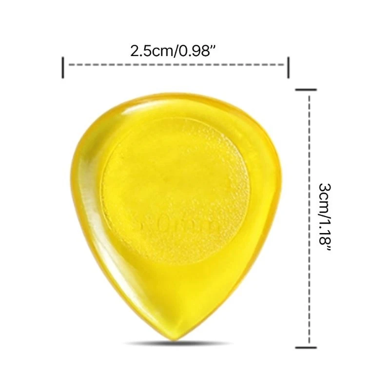 6Pcs Guitar Picks Brand New and High Quality ABS Durable Water Drop Shaped 1mm 2mm 3mm for Bass Guitar Parts & Accessories