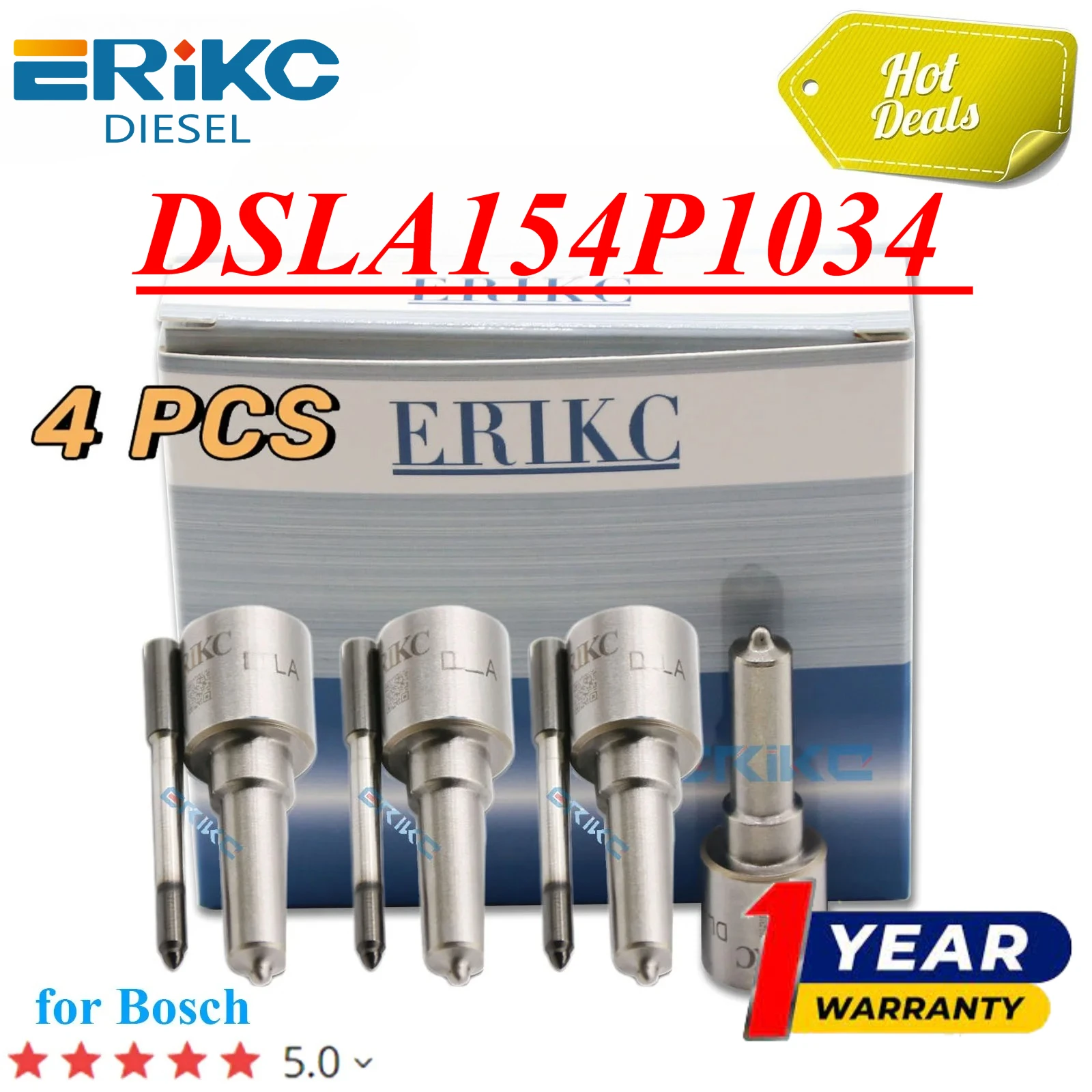 

4PC DSLA154P1034 (0433175298) Diesel Injector Nozzle Dsla 154 P 1034 Automatic Sprayer Tip Dsla 154 P1034 for 0445110070