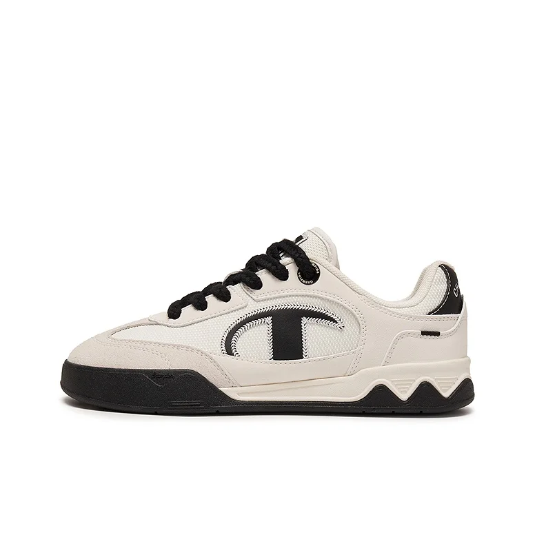 champion-textile-scarpe-da-skateboard-basse-in-pelle-sintetica-da-uomo-bianco-latte-nero-u6afctm64u3