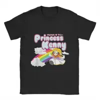 Camiseta Souths Parks, camisetas de moda de princesa Kenny de verano para hombre, camisetas de algodón con cuello redondo 4XL 5XL 6XL, camisetas estéticas de manga corta