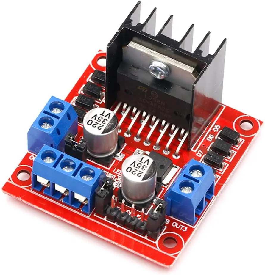 L298N Motor Drive Controller Board DC Dual H-Bridge Robot Stepper Motor Control and Drives Module for Arduino Smart Car Power