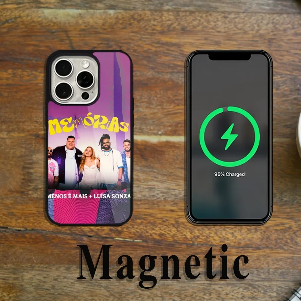 Singer L-Luisa Sonza Phone Case Magsafe Magnetic For iPhone 11 12 13 14 15 Pro Max Plus Wireless Charging