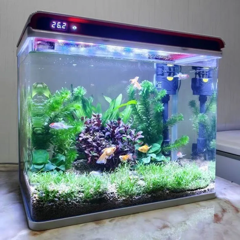 

Fish tank ecological landscaping tank high definition glass fish tank, multi-functional speakers
