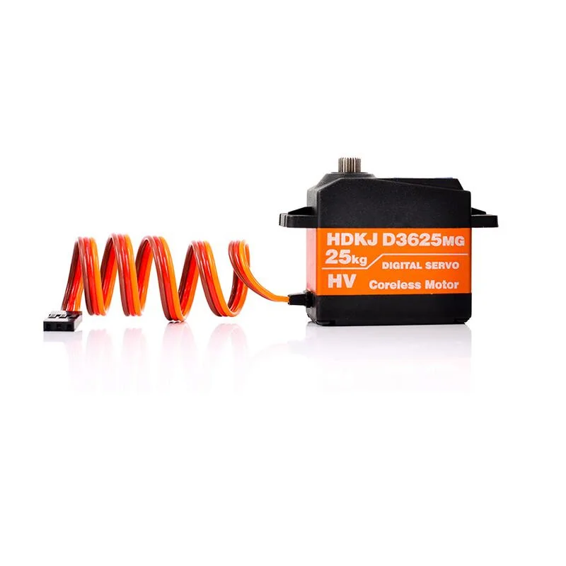 HDKJ D3625 25KG Wodoodporne Serwo Metalowe z Metalowymi Przekładniami Cyfrowe Serwo 180 Stopni Serwa o Wysokim Momencie Obrotowym do Samochodów RC Łodzi Motorowych Modeli