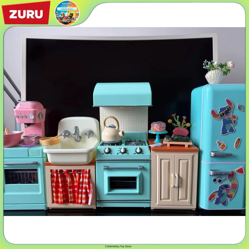 Zuru Mini Brands Magic Cook Kitchen Playset, Really Works Miniature Kitchen Appliance Set Dollhouse Diorama Collectible Ornamen