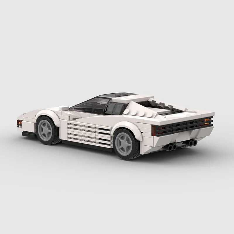 328Pcs MOC Testarossa Sports Car Assembly Vehicle Brick Model Educational Gift for Kids Car Model Kit for Assembling & Display