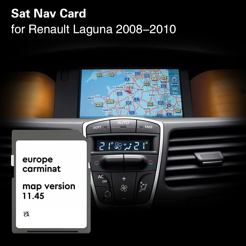 

Carminat 11.45 For Renault Laguna 2008 2010 Car Gps Accessories Naving SD Map Card Cover Portugal Cyprus Serbia