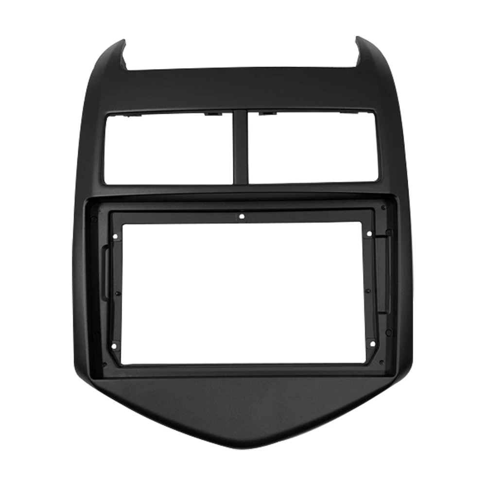 1-2Din Car DVD Frame Audio Fitting Adaptor Dash Trim Kits Facia For Chevrolet AVEO SONIC 2011 12 13 Double Radio Player