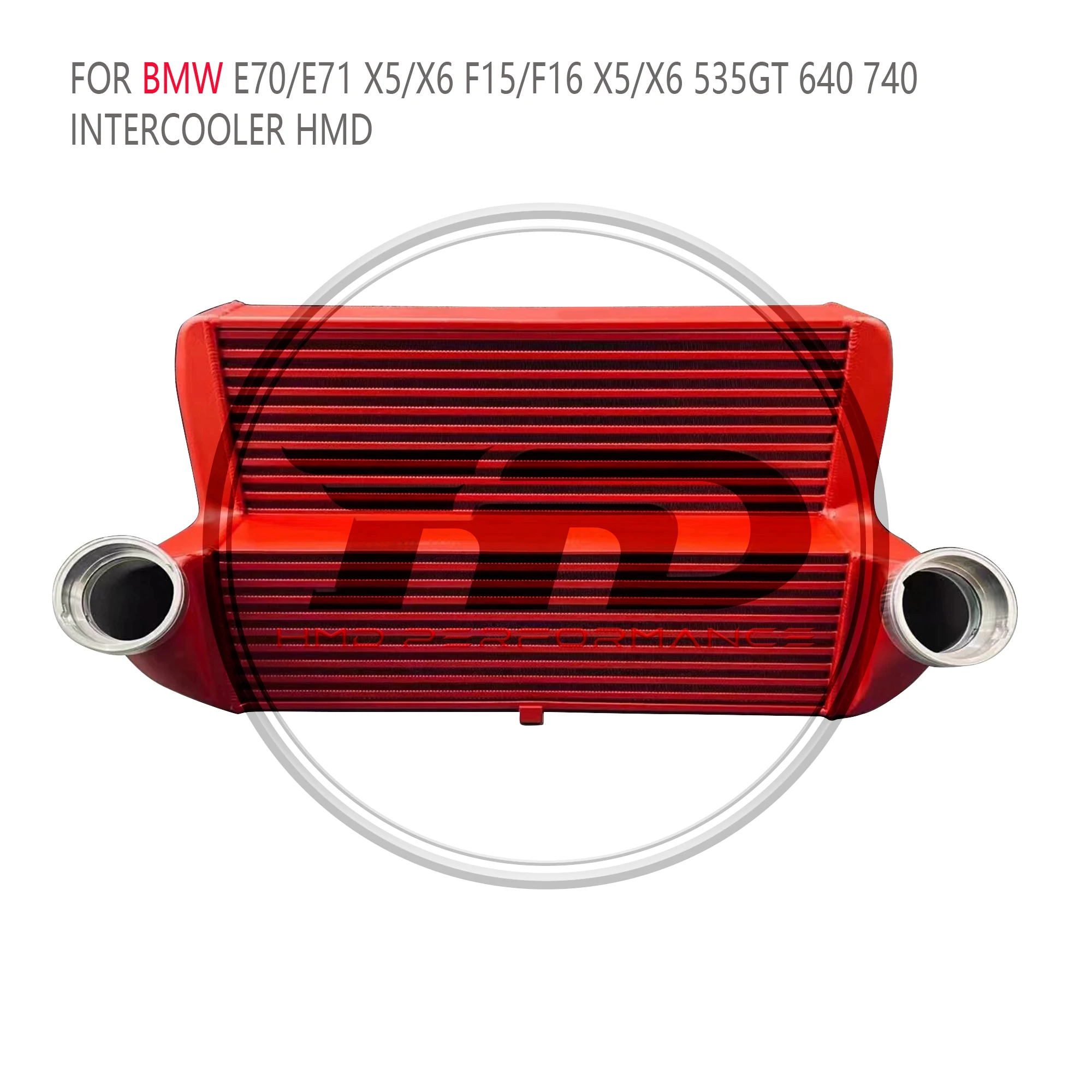 HMD Hot Sale For BMW E70 E71 X5 X6 F15 F16 535GT 640i 740i N55 Enlarged Intercooler Radiator - Image 2
