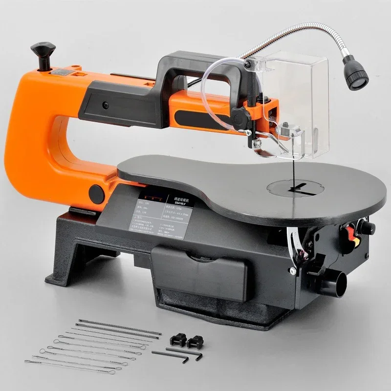 Electric Scroll Saw 16 Inch Speed Variable Jig Saw 220V Woodworking DIY Table Angle Cutting Curve Saw