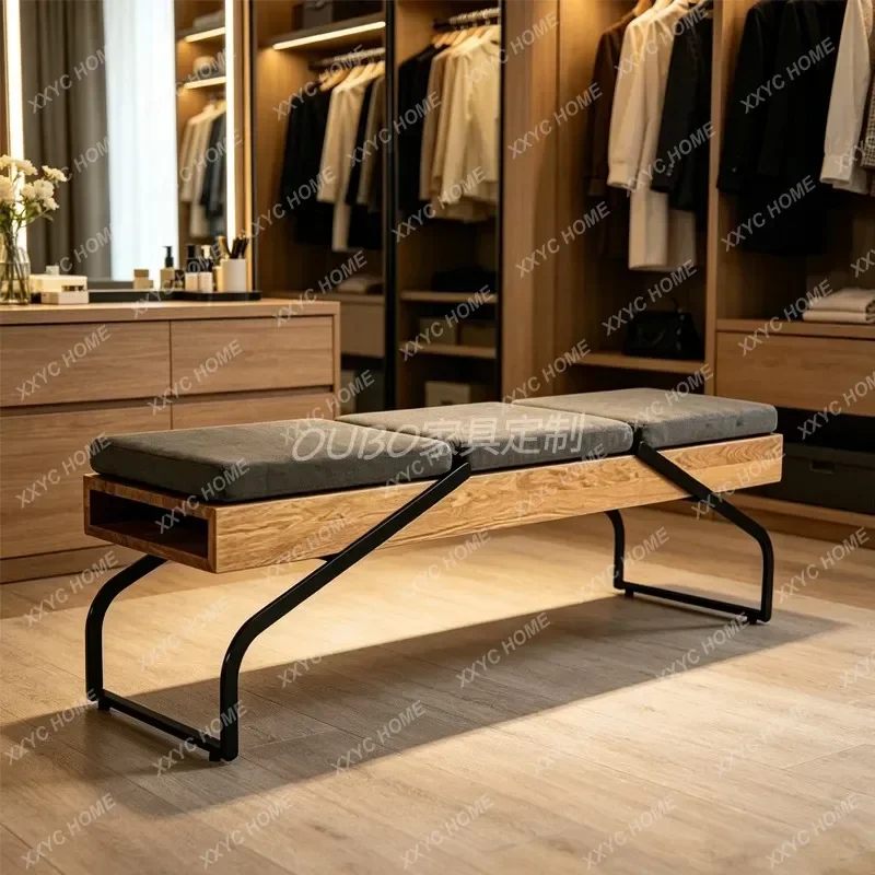 XXModern simple bedroom bedside stool entrance shoe changing stool living room shopping mall sofa