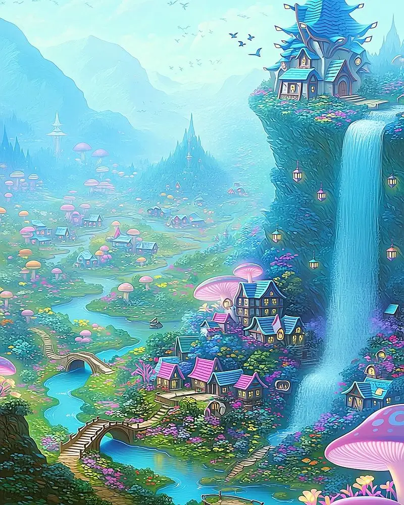 CHENISTORY Fantasy waterfall CHENISTORY Fantasy waterfall