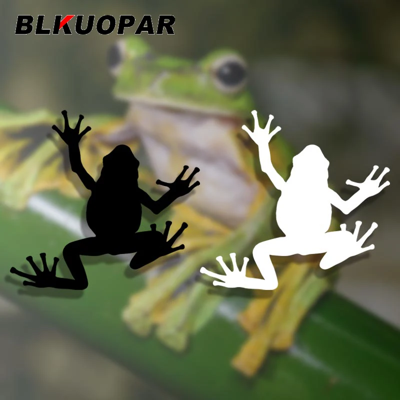 BLKUOPAR for Shadow Frog Silhouette Car Sticker Die Cut Funny Decals Car Accessories Vinyl Occlusion Scratch Trunk Windows Decor