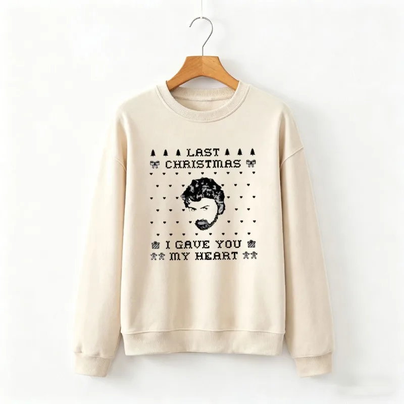 

Рождественский свитшот George Michael Last, винтажная музыка 80-х годов, группа Wham, подарок на рождественскую вечеринку, мягкая удобная термотолстовка на открытом воздухе