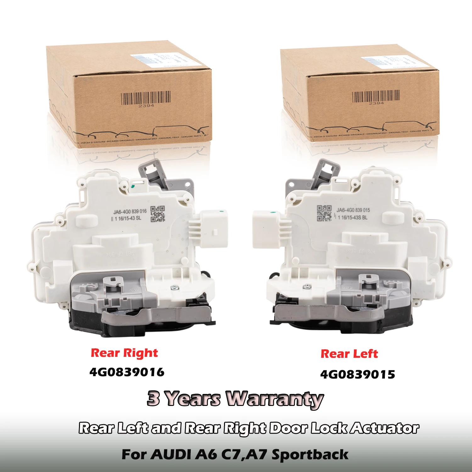 

4G0839015,4G0839016 Rear Left or Rear Right Door Lock Actuator For AUDI A6 C7,A7 Sportback