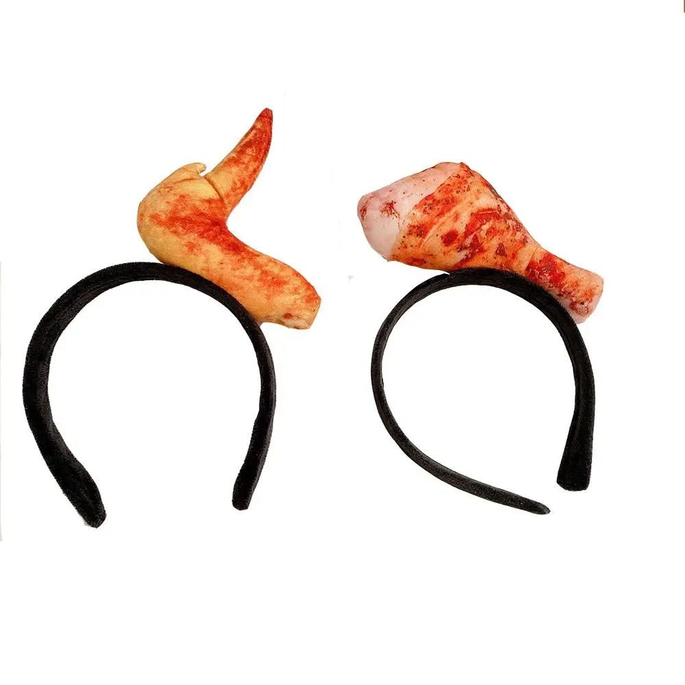 Divertente fragola simulata cibo cerchio per capelli verdura Amburgo Hotdog fascia per pane Spareribs Party