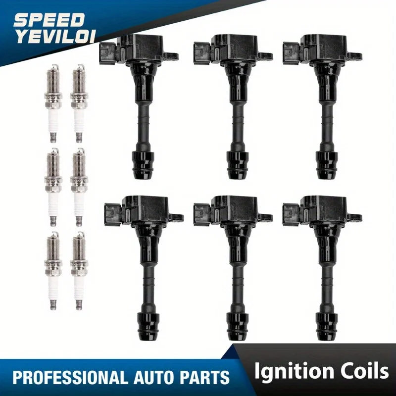 

6PCS UF349 Ignition Coil & Spark Plug for Nissan Altima/Maxima/Murano 3.5L