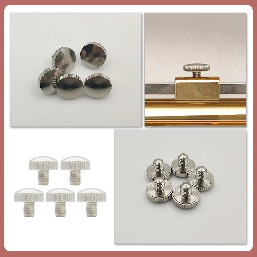 

5Pcs Trumpet Pull Ring Screws Sturdy Replacement Parts for Musical Instrument Maintenance Trumpet Ring-Pull Screws