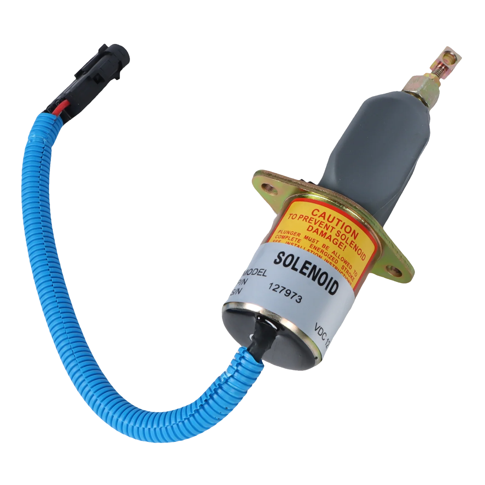 127973 Stop Solenoid for Kubota Gehl SL4625 4625SX 4625DX Skid Steer Loader Diesel Engine