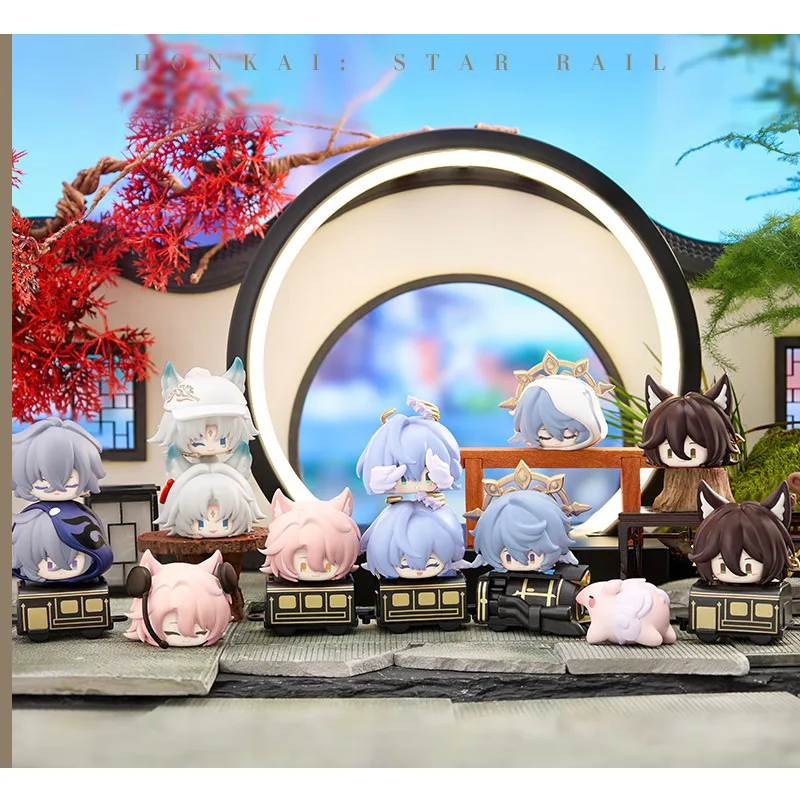Honkai Star Rail Chibi Stacking Game Dan Heng Jing Yuan Kakavasha Aventurine Dr.Ratio Stelle Caelus Model Train Base Figurine